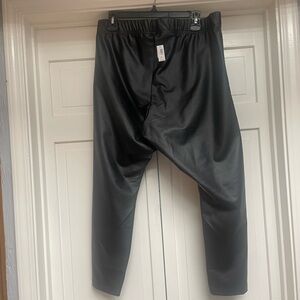 Women’s Black  faux leather Pants